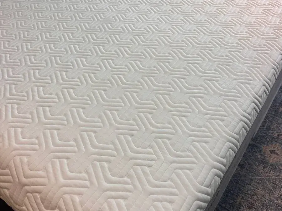 The mattress after cleaning, all stains removed and the cover white again